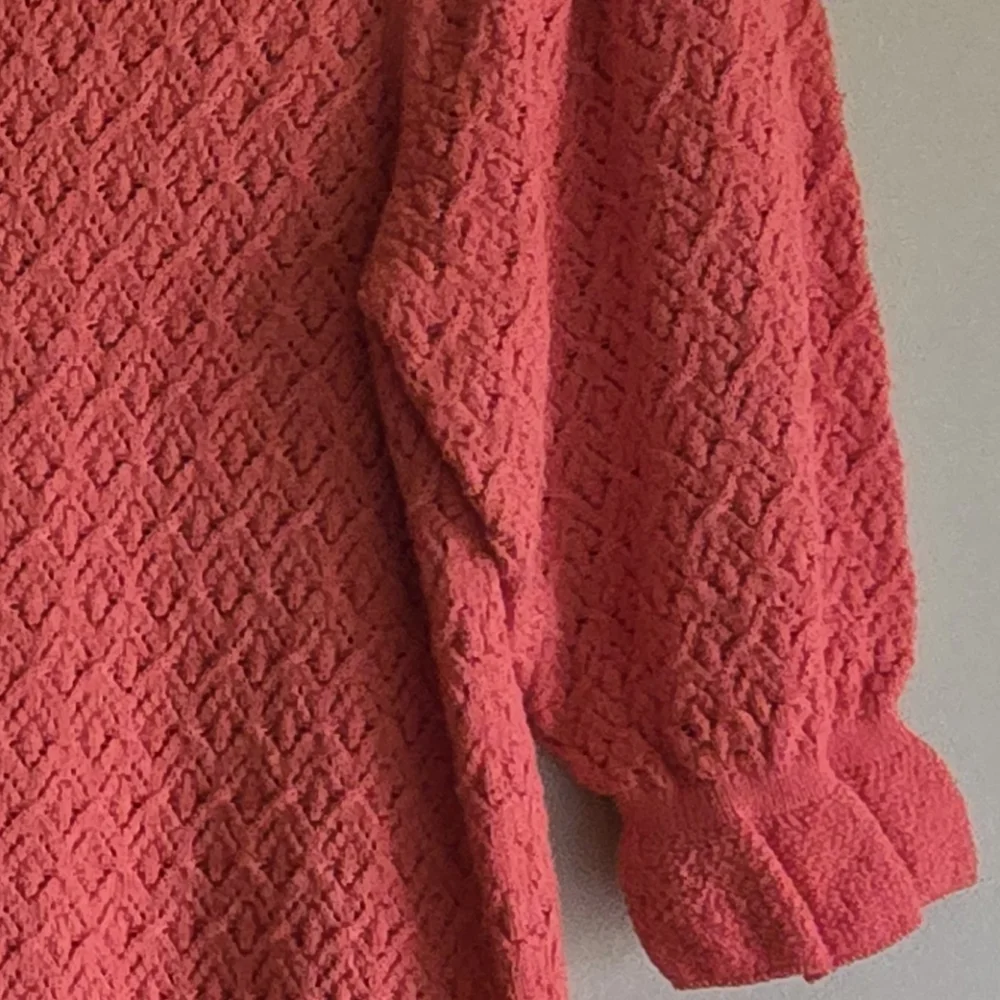 Ann Taylor Knit Ruffle Cuff Sweater, S (PTP=16.25") - Picture 2 of 3